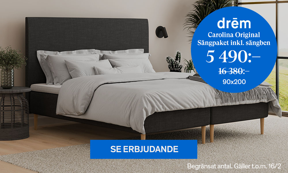 Carolina Original s&auml;ngpaket inkl. s&auml;ngben 90x200 5490kr